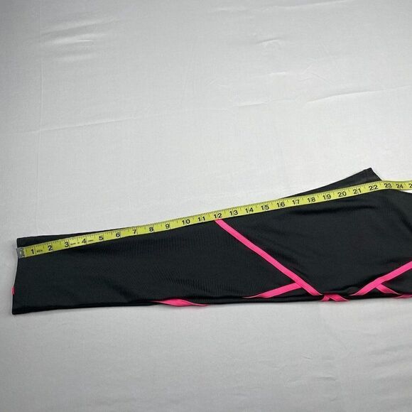 Under Armour Fitted Compression Cropped Legging Gray Pink - Picture 7 of 9